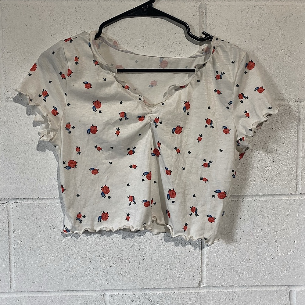 Floral crop top